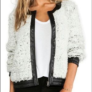 Townsen Lamb Leather Pom Pom Jacket SM